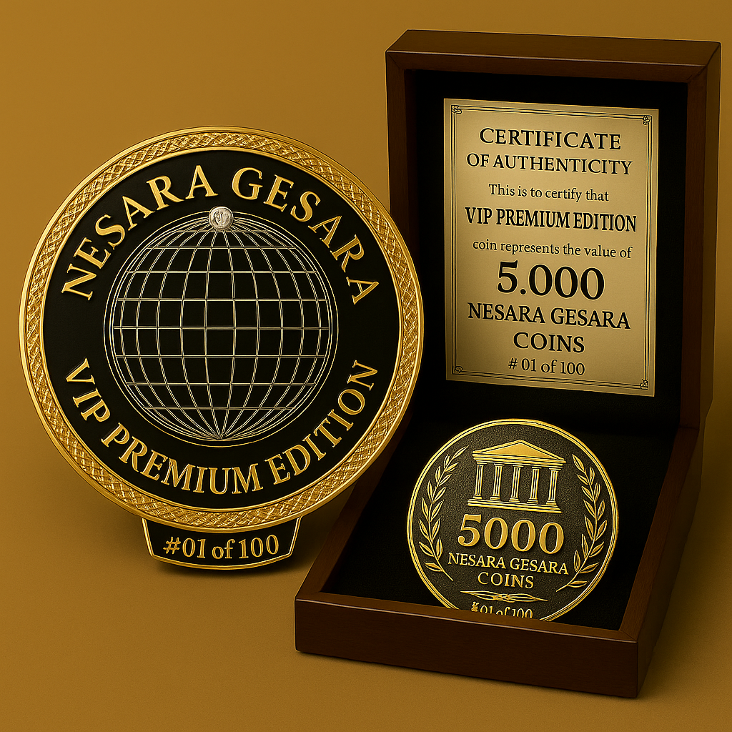 NESARA GESARA PREMIUM EDITION GOLD COIN