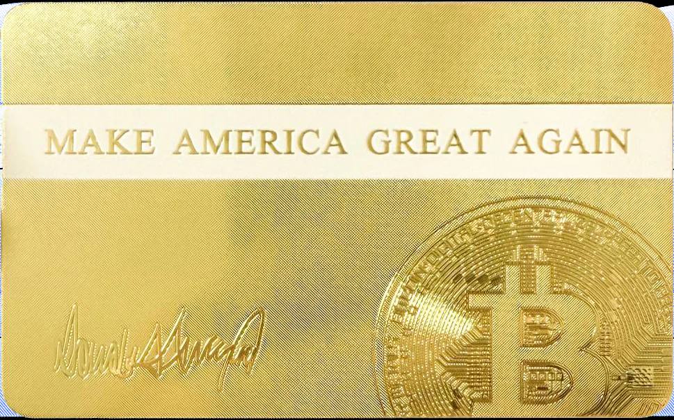 Trump Crypto President Card