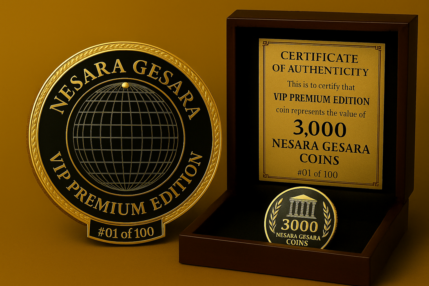 PREMIUM CERTIFICATE OF AUTHENTICITY