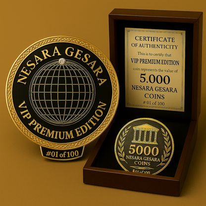 NESARA GESARA PREMIUM EDITION GOLD COIN