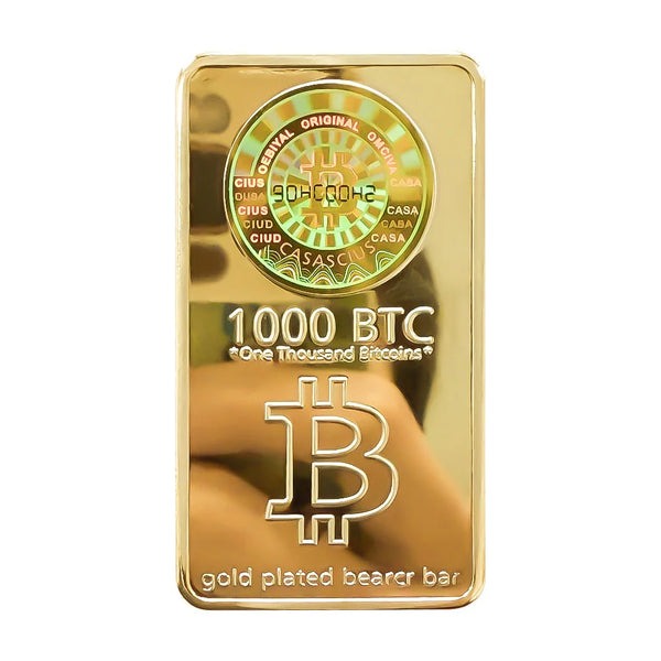 Trump 1000 Bitcoins Gold Bar